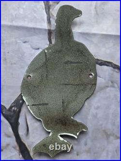 Vintage Red Goose Shoes Porcelain Sign 10×5