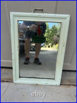 Vintage Red Goose Shoes Sign Store Mirror