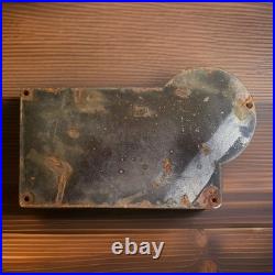 Vintage Red Head Gasoline Porcelain Sign Motor Oil Esso Mobil Sold Here Gas Oil