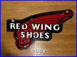 Vintage Red Wing Shoes Boots Large Advertising Lighted Shoe Store Sign 31