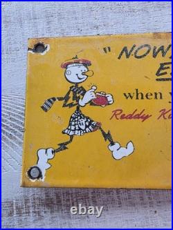 Vintage Reddy Electric Northwestern Electric Porcelain Enamel Sign 10. X 4.5