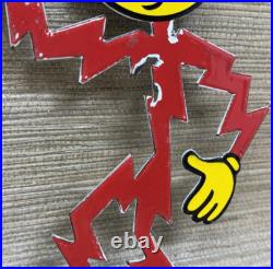 Vintage Reddy Kilowatt Die Cut Porcelain Sign Electric Company Electrician Gas Vintage Reddy Kilowatt Die Cut Porcelain Sign Electric Company Electrician Gas