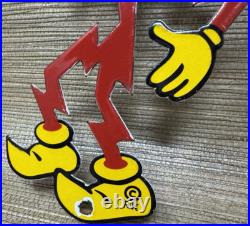 Vintage Reddy Kilowatt Die Cut Porcelain Sign Electric Company Electrician Gas Vintage Reddy Kilowatt Die Cut Porcelain Sign Electric Company Electrician Gas