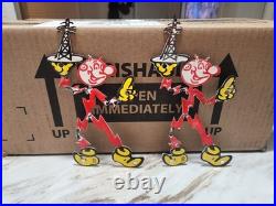 Vintage Reddy Kilowatt Porcelain Electricity Power Company Sign General Electric