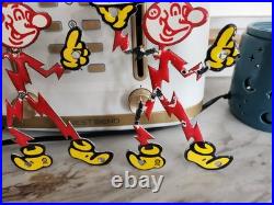 Vintage Reddy Kilowatt Porcelain Electricity Power Company Sign General Electric