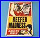 Vintage-Reefer-Madness-Porcelain-Adults-Only-Gas-Service-Station-Pump-Plate-Sign-01-nfqp