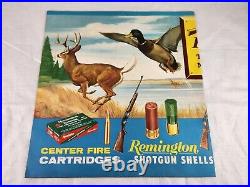 Vintage Remington Ammunition Advertising Sign Litho Lithograph