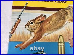 Vintage Remington Ammunition Advertising Sign Litho Lithograph