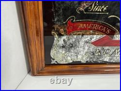 Vintage Remington Arms Co. Mirror Mirrored Glass Advertising Sign Since 1816