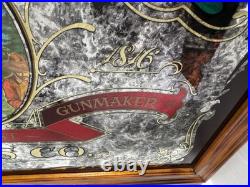 Vintage Remington Arms Co. Mirror Mirrored Glass Advertising Sign Since 1816