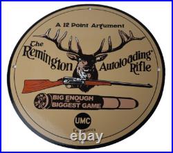 Vintage Remington Porcelain Sign Firearms Rifles Deer Ammo Guns Gas Pump Sign Vintage Remington Porcelain Sign Firearms Rifles Deer Ammo Guns Gas Pump Sign