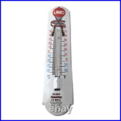 Vintage Remington Rifle Sign Hunting Ad Sign on Porcelain Thermometer