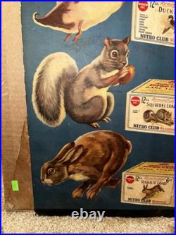 Vintage Remington UMC Game Load Cardboard easel back Sign RARE Vintage Remington UMC Game Load Cardboard easel back Sign RARE