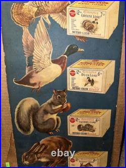 Vintage Remington UMC Game Load Cardboard easel back Sign RARE Vintage Remington UMC Game Load Cardboard easel back Sign RARE