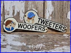 Vintage Restroom Porcelain Sign Old Mens Womens Ladies Bathrool Toilet Markers