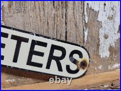 Vintage Restroom Porcelain Sign Old Mens Womens Ladies Bathrool Toilet Markers