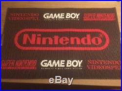 Vintage Retro Store Display Advertising Sign Nintendo Gameboy Super SNES NES