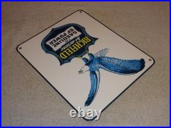 Vintage Richfield Hi-octane Gasoline Of Power 12porcelain Metal Eagle Oil Sign