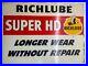 Vintage-Richfield-Tin-Sign-Double-Sided-Richlube-Oil-Rack-Gas-Garage-Original-01-qltq