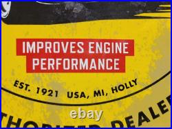Vintage Rislone Porcelain Sign Auto Repair Old Garage Mechanics Service Oil Lube Vintage Rislone Porcelain Sign Auto Repair Old Garage Mechanics Service Oil Lube
