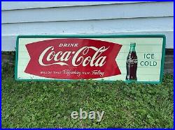 Vintage Robertson Coca Cola Sign 53 1/2 x 17 1/2