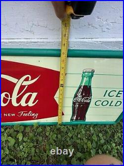 Vintage Robertson Coca Cola Sign 53 1/2 x 17 1/2