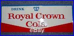 Vintage Royal Crown Cola Soda Advertising Metal Embossed sign
