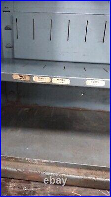 Vintage S & S Blue Streak Ignition Service Garage Cabinet Advertising Sign Auto