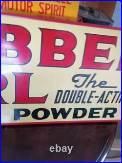 Vintage SST Clabber Girl Baking Powder Advertising Tin Sign Framed With Backing