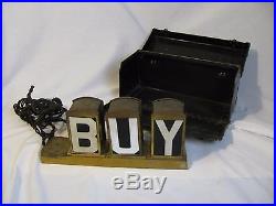 Vintage Salesman Sample Advertising Lighted Sign Traveling Kit