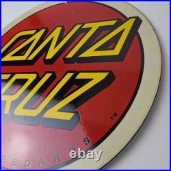 Vintage Santa Cruz Sign Skateboarding Surfing Advertisement Porcelain Gas Sign Vintage Santa Cruz Sign Skateboarding Surfing Advertisement Porcelain Gas Sign