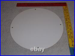 Vintage Sav'n Sam's Ethyl Gasoline Cowboy Money 11 3/4 Porcelain Metal Oil Sign