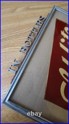Vintage Schlitz Cast Iron Bar Advertising Sign. Original. Absolutely One Of Best