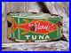 Vintage-Sea-Glory-Porcelain-Sign-Old-Tuna-Fish-Factory-Diecut-Fisherman-Gas-Oil-01-znx