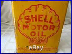 Vintage Shell Clam Sign Motor Oil- Rare- 1-gallon Square Can- 11-st Louis, Mo
