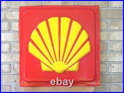 Vintage Shell Gasoline 20 Plastic Service Station Sign