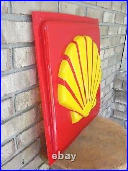 Vintage Shell Gasoline 20 Plastic Service Station Sign