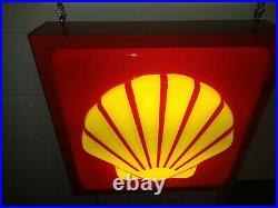 Vintage Shell Gasoline Plastic Lighted Sign