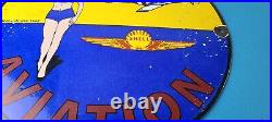 Vintage Shell Gasoline Sign Military Gas Pump Service Automobile Motor Sign
