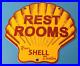 Vintage-Shell-Gasoline-Sign-Rest-Rooms-Porcelain-Gas-Pump-Plate-Sign-01-yqy