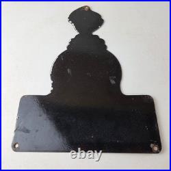 Vintage Sherwin Williams Paints Sign Gas Oil Pump Porcelain Advertising Sign