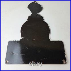 Vintage Sherwin Williams Paints Sign Gas Oil Pump Porcelain Advertising Sign