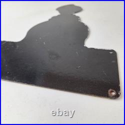 Vintage Sherwin Williams Paints Sign Gas Oil Pump Porcelain Advertising Sign