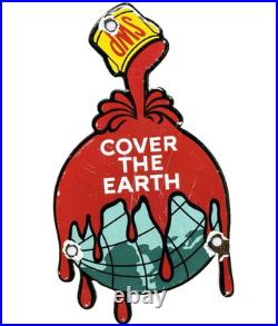 Vintage Sherwin Williams Porcelain Sign Paint Store Gas Station Motor Oil