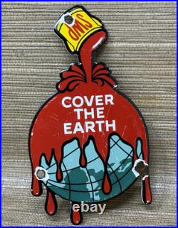 Vintage Sherwin Williams Porcelain Sign Paint Store Gas Station Motor Oil