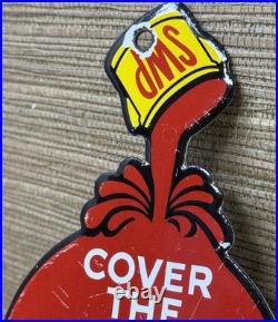 Vintage Sherwin Williams Porcelain Sign Paint Store Gas Station Motor Oil