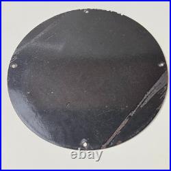 Vintage Sherwin Williams Sign Paint Brush Painting Gas Pump Porcelain Sign