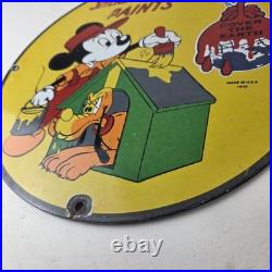 Vintage Sherwin Williams Sign Paint Brush Painting Gas Pump Porcelain Sign