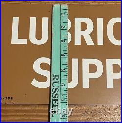 Vintage Sign Alemite Lubrication Supplies Rack Topper