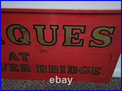 Vintage Sign Old ANTIQUE Store Wooden Advertising Sign c. 1950 Upstate New York